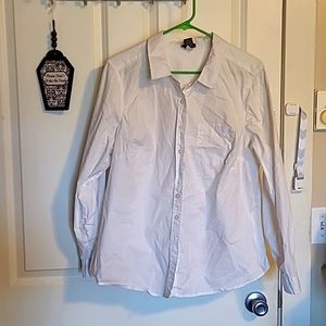 TORRID white Button up Blouse